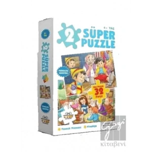 2 Süper Puzzle Pamuk Prenses-Pinokyo 32 Parça