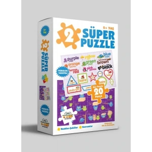 2 Süper Puzzle - Renkler - Şekiller - Kavramlar 2+ Yaş