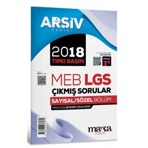 2018 LGS 8. Sınıf ARŞİV Serisi Tıpkı Basım Çıkmış Sorular Tamamı Video Çözümlü