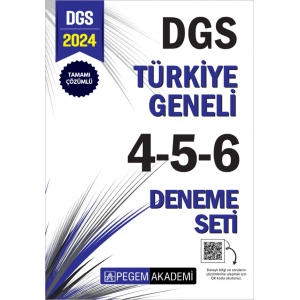 2024 Dgs Tamamı Çözümlü Türkiye Geneli 4-5-6 (3lü Deneme Seti)