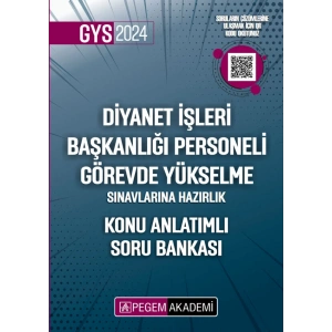 2024 Diyanet İşleri Başkanlığı Personeli Görevde Yükselme Sınavlarına Hazırlık Konu Anlatımlı Soru B