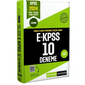 2024 E-KPSS Tamamı Çözümlü 10 Deneme (Lisans)