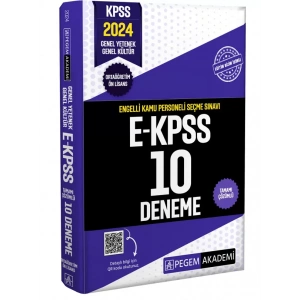 2024 E-KPSS Tamamı Çözümlü 10 Deneme (Ortaöğretim-Önlisans)