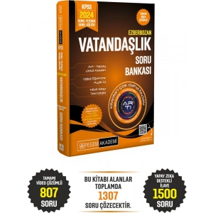 2024 Ezberbozan KPSS Genel Yetenek Genel Kültür Vatandaşlık Soru Bankası