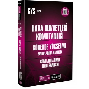 2024 Hava Kuvvetleri Komutanlığı Görevde Yükselme Sınavlarına Hazırlık Konu Anlatımlı Soru Bankası
