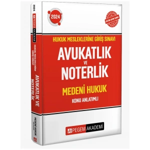 2024 Hukuk Mesleklerine Giriş Sınavı Avukatlık ve Noterlik Medeni Hukuk Konu Anlatımlı
