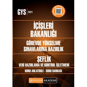 2024 İçişleri Bakanlığı Görevde Yükselme Sınavı Şeflik Veri Hazırlama Ve Kontrol İşletmeni Sınavı Ko