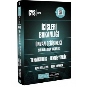 2024 İçişleri Bakanlığı Unvan Değişikliği Sınavı Teknikerlik-Teknisyenlik Konu Anlatımlı Soru Bankas