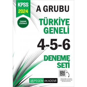 2024 KPSS A Grubu Tamamı Çözümlü Türkiye Geneli 4-5-6 (3lü Deneme Seti)