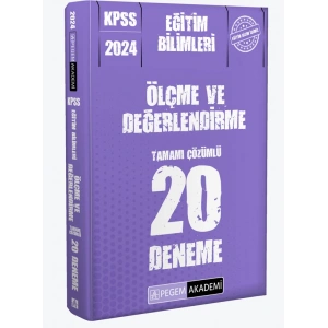 2024 KPSS Eğitim Bilimleri Ölçme ve Değerlendirme 20 Deneme