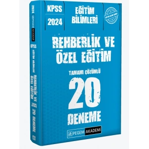 2024 KPSS Eğitim Bilimleri Rehberlik ve Özel Eğitim 20 Deneme