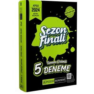 2024 KPSS Eğitim Bilimleri Sezon Finali Tamamı Çözümlü 5 Deneme