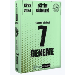 2024 KPSS Eğitim Bilimleri Tamamı Çözümlü 7 Deneme