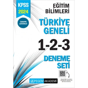 2024 KPSS Eğitim Bilimleri Tamamı Çözümlü Türkiye Geneli 1-2-3 (3lü Deneme Seti)