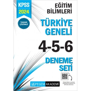 2024 KPSS Eğitim Bilimleri Tamamı Çözümlü Türkiye Geneli 4-5-6 (3lü Deneme Seti)