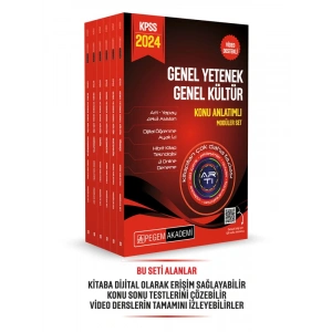 2024 KPSS Genel Yetenek Genel Kültür Lisans Konu Anlatımlı Modüler Set (6 Kitap)