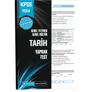 2024 KPSS Genel Yetenek Genel Kültür Tarih Yaprak Test (DERSHANE)