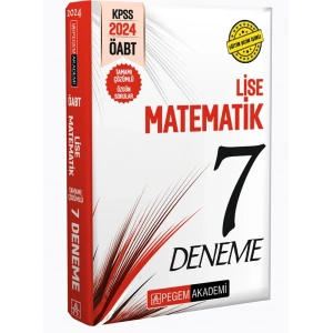 2024 KPSS ÖABT Lise Matematik Öğretmenliği Tamamı Çözümlü 7 Deneme
