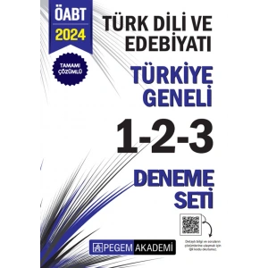 2024 KPSS ÖABT Türk Dili ve Edebiyatı Tamamı Çözümlü Türkiye Geneli 1-2-3 (3lü Deneme Seti)