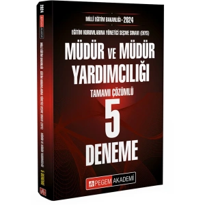 2024 MİLLİ EĞİTİM BAKANLIĞI (EKYS) Müdür ve Müdür Yardımcılığı Tamamı Çözümlü 5 Deneme
