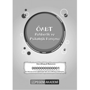 2024 TG1 ÖABT Psikolojik Danışma ve Rehberlik Öğretmenliği Deneme Sınavı