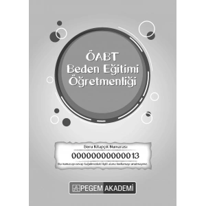 2024 TG13 ÖABT Beden Eğitimi Öğretmenliği Deneme Sınavı