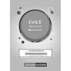 2024 TG3 ÖABT İlköğretim Matematik Öğretmenliği Deneme Sınavı