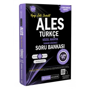 2025 ALES Türkçe Sözel Mantık Tamamı Çözümlü Soru Bankası