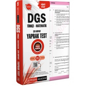 2025 DGS Çek Kopart Yaprak Test