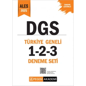 2025 DGS Tamamı Çözümlü Türkiye Geneli 1-2-3 (3lü Deneme Seti)