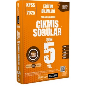 2025 KPSS Eğitim Bilimler Tamamı Çözümlü Çıkmış Sorular Son 5 Sınav