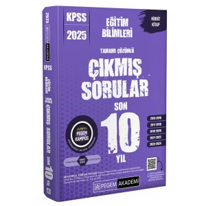 2025 KPSS Eğitim Bilimleri Tamamı Çözümlü Çıkmış Sorular Son 10 Yıl