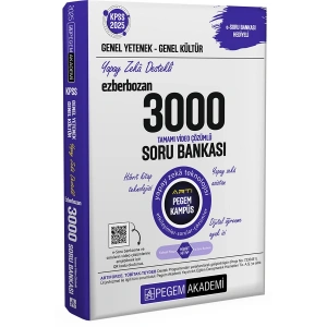 2025 KPSS Genel Yetenek Genel Kültür Ezberbozan 3000 Tamamı Çözümlü Soru Bankası