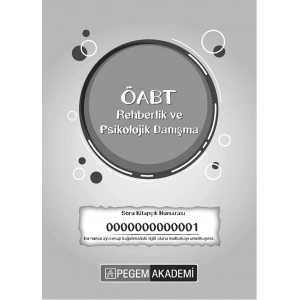 2025 TG1 ÖABT Psikolojik Danışma ve Rehberlik Öğretmenliği Deneme Sınavı