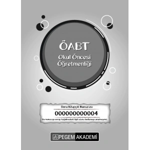 2025 TG4 ÖABT Okul Öncesi Öğretmenliği Deneme Sınavı