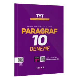 2025 TYT Paragraf 10 Deneme Tamamı Video Çözümlü Marka Yayınları