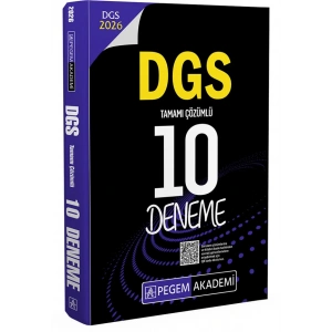2026 DGS Tamamı Çözümlü 10 Deneme