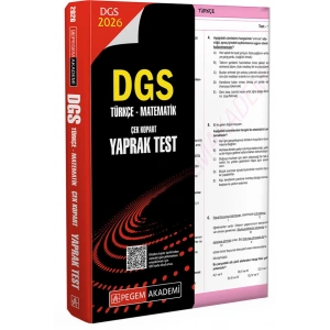 2026 DGS Türkçe-Matematik Çek Kopart Yaprak Test