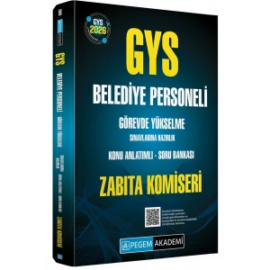 2026 GYS Belediye Personeli Görevde Yükselme Sınavlarına Hazırlık Konu Anlatımlı Soru Bankası ZABITA KOMİSERİ