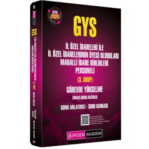 2026 GYS İl Özel İdareleri ile İl Özel İdarelerinin Üyesi Oldukları Mahalli İdare Birlikleri Personeli (3.Grup) Görevde Yükselme Sınavlarına Hazırlık Konu Anlatımlı Soru Bankası