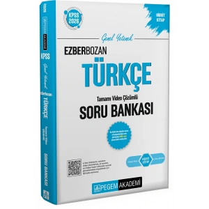 2026 KPSS Genel Yetenek Genel Kültür Ezberbozan Türkçe Tamamı Video Çözümlü Soru Bankası