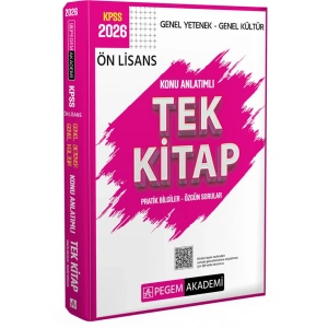 2026 KPSS Genel Yetenek Genel Kültür Ön Lisans Konu Anlatımlı Tek Kitap