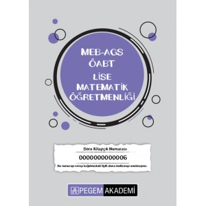 2026 TG-6 ÖABT Lise Matematik Öğretmenliği Deneme Sınavı