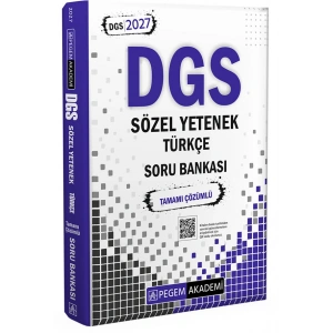 2027 DGS Sözel Yetenek Türkçe Tamamı Çözümlü Soru Bankası