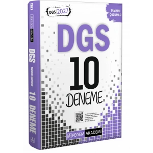 2027 DGS Tamamı Çözümlü 10 Deneme