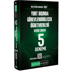 2027 MEB Yurt Dışında Görevlendirilecek Öğretmenleri Seçme Sınavı Tamamı Çözümlü 5 Deneme
