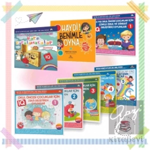 3-7 Yaş Çocuklar İçin IQ Zeka ve Dikkat Geliştiren Oyunlar (8 Kitap Takım)