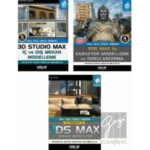 3D Studio Max Eğitim Seti (3 Kitap Takım)
