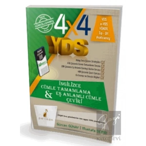 4x4 YDS Seti 1. Kitap Cümle Tamamlama, Çeviri ve Eş Anlamlı Cümle