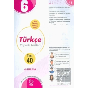 6. Sınıf Türkçe Yaprak Testleri